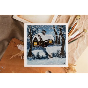 *Tablou ”Iarna pe inserat 5” *Tablou ”Iarna pe inserat 5”