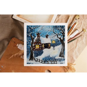 *Tablou ”Iarna pe inserat 6” *Tablou ”Iarna pe inserat 6”