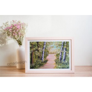 *Tablou ”Padure verde” *Tablou ”Padure verde”