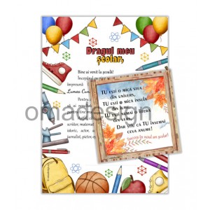 *Set cadou prima zi de scoala (model 26)