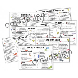 Set 8 Planse Partile de propozitie (gimnaziu - liceu) A2