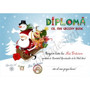 Diploma de excelenta Craciun 03 (bunic grozav)