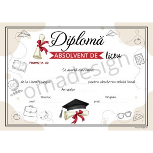 *Diploma de absolvire 311 (liceu) *Diploma de absolvire 311 (liceu)