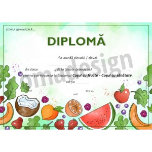 Diploma Cosul cu fructe 3 Diploma Cosul cu fructe 3