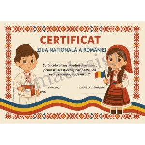 *Certificat Ziua Romaniei 02 *Certificat Ziua Romaniei 02