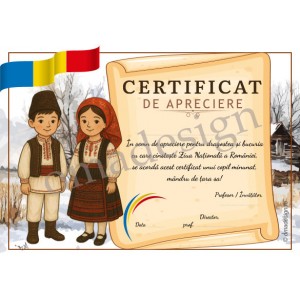 *Certificat Ziua Romaniei 04 *Certificat Ziua Romaniei 04