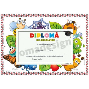 Diploma scolara SC224 - mascote Diploma scolara SC224 - mascote