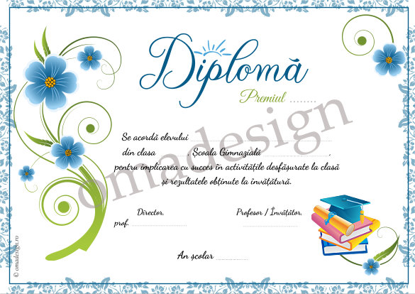 Diploma scolara S05 - MDS005