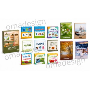 Kit educational complet - colectie de jetoane tematice (715 piese)