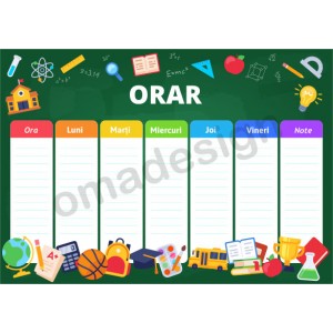 Orar scolar 20 - A5-A4