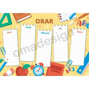 Orar scolar 26 - A5-A4