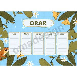 Orar scolar 41 - A5-A4