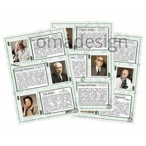 Set 4 Planse Biologi si medici romani celebri - A2 Set 4 Planse Biologi si medici romani celebri - A2